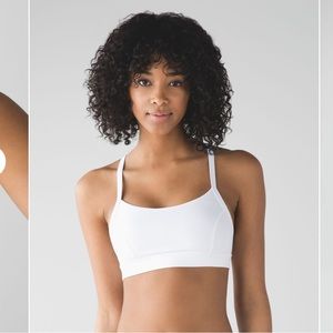 Lululemon Rise and Run Bra White 6